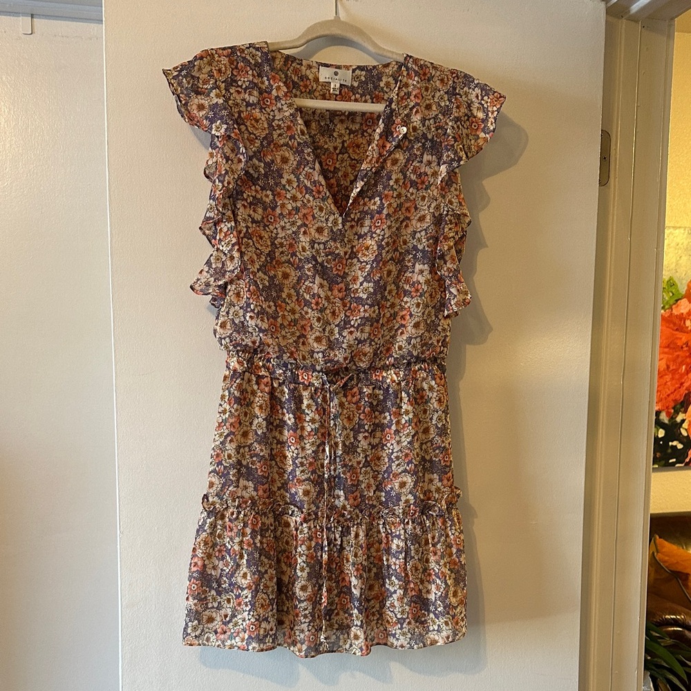 Floral Print Ruffle Mini Dress